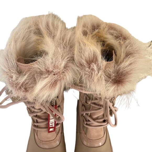 Sorel Boots Joan Of Arctic Next Faux Fur Waterproof Mauve Pink Size 9.5 - Picture 6 of 12
